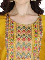 Thumbnail for Embroidered Kurta With Pant & Printed Dupatta Set, Multicolor - Hiral Fashion - Distacart