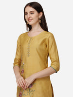 Thumbnail for Embroidered Kurta With Pant & Dupatta Set, Multicolor - Hiral Fashion - Dista