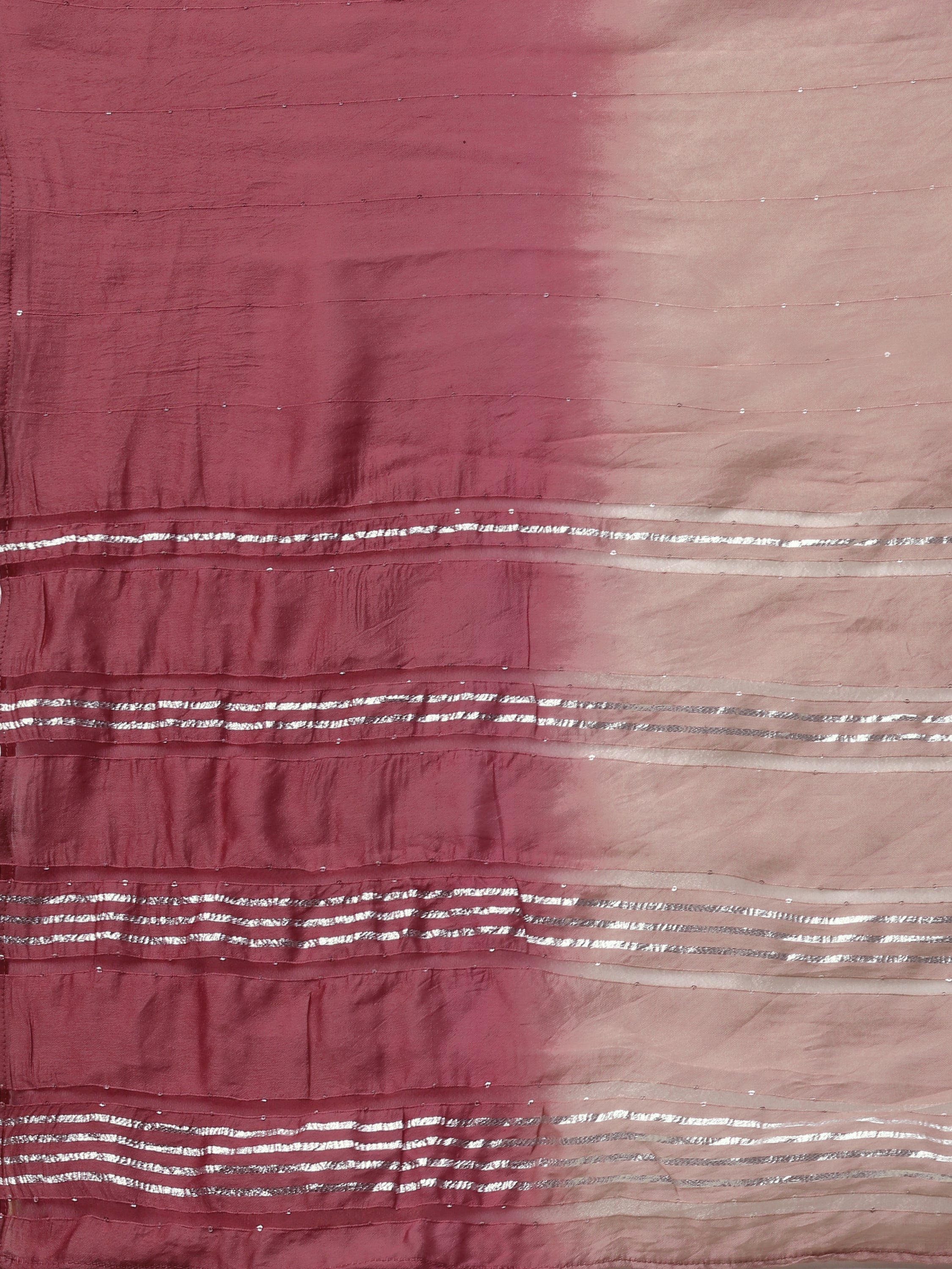 Hand Embroidered Pink Chanderi Kurta With Pant & Dupatta Set Premium, Multicolor - Hiral Fashion - Distacart