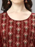 Thumbnail for Thread Embroidered Kurta With Pant And Dupatta Set, Multicolor - Hiral Fashion - Dista