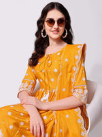 Thumbnail for Nayra Cut Chikankari Embroidered Kurta With Pant And Dupatta Set, Multicolor - Hiral Fashion - Dista