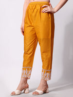 Thumbnail for Nayra Cut Chikankari Embroidered Kurta With Pant And Dupatta Set, Multicolor - Hiral Fashion - Dista