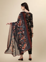 Thumbnail for Nayra Cut Printed Kurta With Pant And Dupatta Set, Multicolor - Hiral Fashion - Distacart