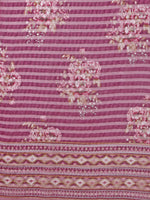 Thumbnail for Hand Embroidered Kurta With Pant And Organza Printed Dupatta Set, Multicolor - Hiral Fashion - Dista