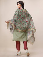 Thumbnail for Embroidered Kurta With Pant & Printed Dupatta Set, Multicolor - Hiral Fashion - Distacart