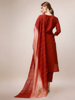 Thumbnail for Embroidered Kurta With Pant & Dupatta, Multicolor - Hiral Fashion - Distacart
