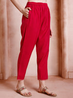 Thumbnail for Embroidered Kurta With Pant And Dupatta Set, Multicolor - Hiral Fashion - Distacart