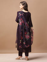 Thumbnail for Alia Cut Hand Embroidered Kurta With Pant & Dupatta Premium, Multicolor - Hiral Fashion - Distacart