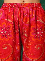 Thumbnail for Sequined Embroidered & Printed Kurta With Pant & Embroidered Dupatta, Pink - Hiral Fashion - Distacart