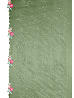 Thumbnail for Hand & Machine Embroidered Kurta With Pant & Embroidered Dupatta, Green - Hiral Fashion - Distacart
