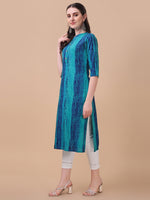 Thumbnail for Shibori Printed Front Buttoned Kurta, Multicolor - Hiral Fashion - Distacart