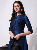 Thumbnail for Shibori Printed Front Button Kurta, Multicolor - Hiral Fashion - Distacart