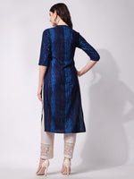 Thumbnail for Shibori Printed Front Button Kurta, Multicolor - Hiral Fashion - Distacart