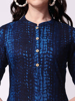 Thumbnail for Shibori Printed Front Button Kurta, Multicolor - Hiral Fashion - Distacart
