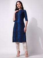 Thumbnail for Shibori Printed Front Button Kurta, Multicolor - Hiral Fashion - Distacart