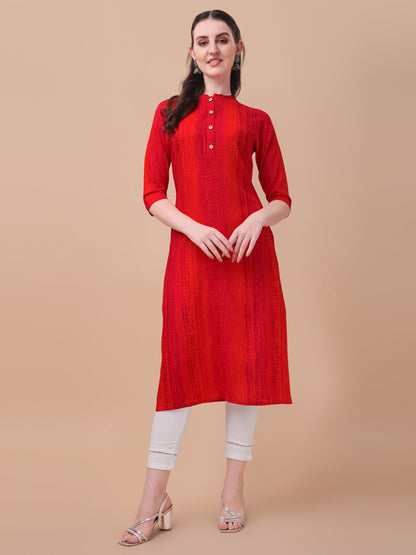 Shibori Printed Front Buttoned Kurta, Multicolor - Hiral Fashion - Distacart
