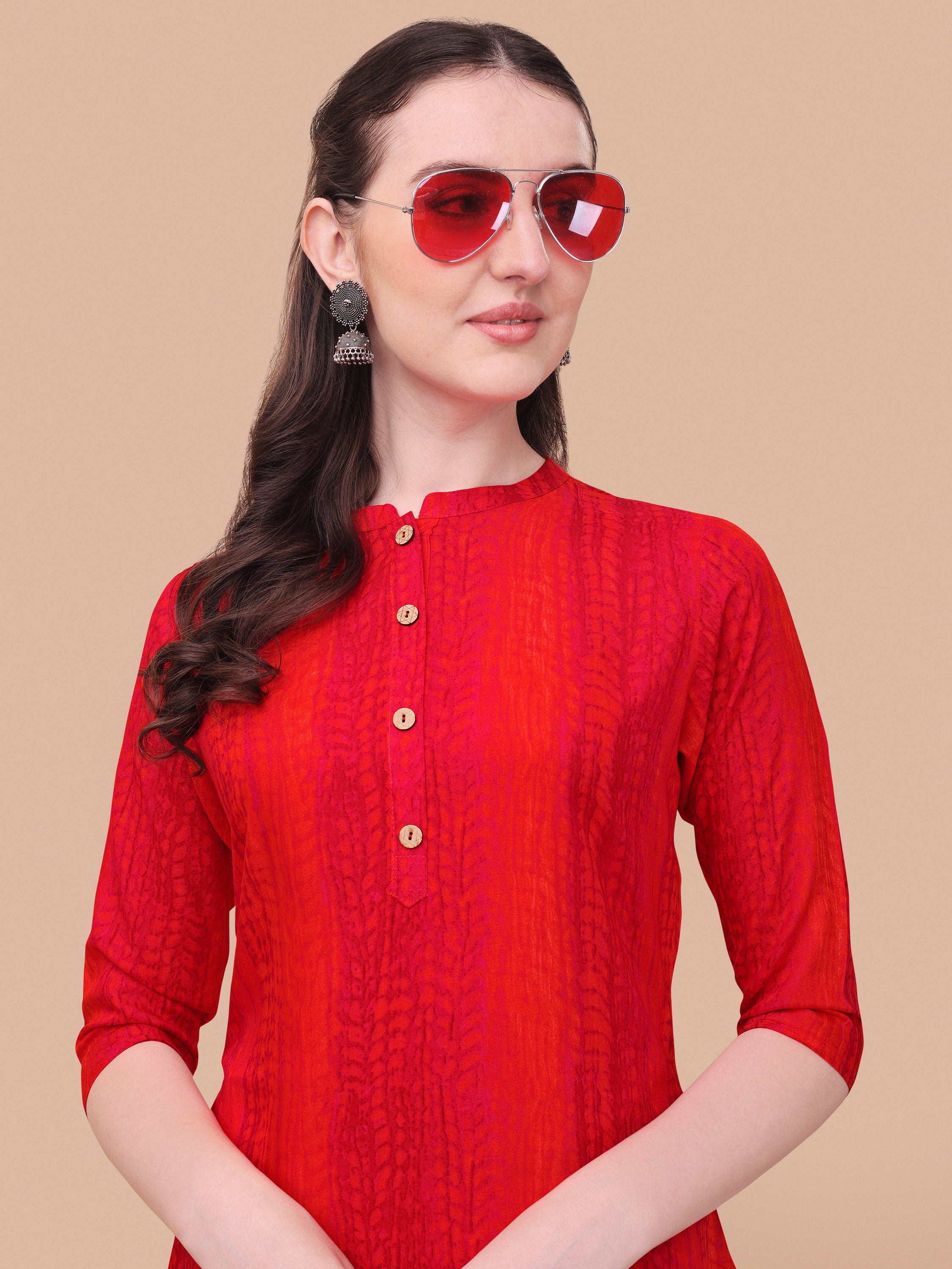 Shibori Printed Casual Wear Kurta, Multicolor - Hiral Fashion - Dista