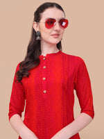 Thumbnail for Shibori Printed Casual Wear Kurta, Multicolor - Hiral Fashion - Dista
