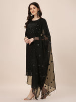 Thumbnail for Mirror Embroidered Premium Kurta With Pant And Dupatta, Multicolor - Hiral Fashion - Distacart
