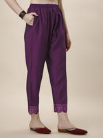 Thumbnail for Mirror Embroidered Kurta With Pant And Dupatta Set, Multicolor - Hiral Fashion - Distacart