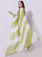 Thumbnail for Cotton Green Printed Kurta With Pant & Dupatta Set, Multicolor - Hiral Fashion - Distacart