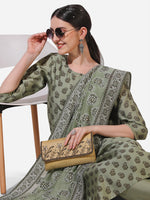 Thumbnail for Floral Printed Kurta With Pant And Dupatta Set, Multicolor - Hiral Fashion - Distacart