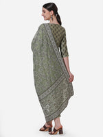 Thumbnail for Floral Printed Kurta With Pant And Dupatta Set, Multicolor - Hiral Fashion - Distacart