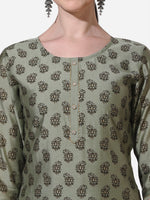 Thumbnail for Floral Printed Kurta With Pant And Dupatta Set, Multicolor - Hiral Fashion - Distacart