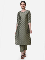 Thumbnail for Floral Printed Kurta With Pant And Dupatta Set, Multicolor - Hiral Fashion - Distacart