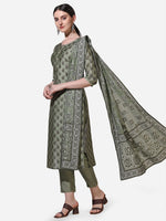 Thumbnail for Floral Printed Kurta With Pant And Dupatta Set, Multicolor - Hiral Fashion - Distacart