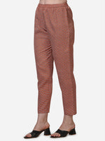 Thumbnail for Floral Printed Rust Kurta With Pant And Dupatta Set, Multicolor - Hiral Fashion - Distacart