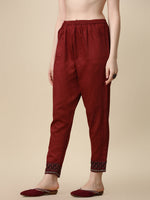 Thumbnail for Embroidered Kurta With Pant & Printed Dupatta Set, Multicolor - Hiral Fashion - Distacart