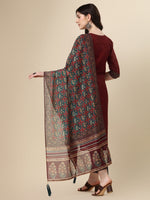 Thumbnail for Printed & Hand Embroidered Kurta With Pant And Printed Dupatta Set, Multicolor - Hiral Fashion - Distacart