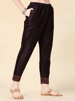 Thumbnail for Hand Embroidered Kurta With Pant And Dupatta Set, Multicolor - Hiral Fashion - Distacart