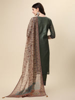 Thumbnail for Printed & Hand Embroidered Kurta With Pant And Printed Dupatta Set, Multicolor - Hiral Fashion - Distacart