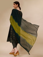 Thumbnail for Ethnic Motif & Embroidered Kurta With Pant & Dupatta Set, Multicolor - Hiral Fashion - Distacart