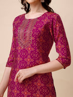 Thumbnail for Ethnic Motif & Embroidered Kurta With Pant & Dupatta Set, Multicolor - Hiral Fashion - Dista