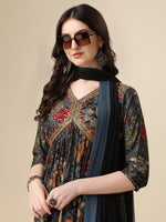 Thumbnail for Alia Cut Kurta With Pant And Dupatta, Multicolor - Hiral Fashion - Distacart