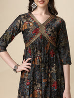Thumbnail for Alia Cut Kurta With Pant And Dupatta, Multicolor - Hiral Fashion - Distacart