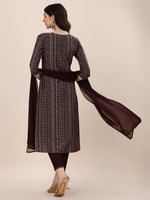 Thumbnail for Printed Kurta With Pant And Dupatta Set, Multicolor - Hiral Fashion - Distacart