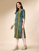 Thumbnail for Shibori Printed Front Buttoned Casual Wear Kurta, Multicolor - Hiral Fashion - Dista
