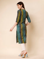 Thumbnail for Shibori Printed Front Buttoned Casual Wear Kurta, Multicolor - Hiral Fashion - Dista