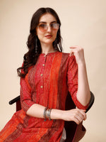 Thumbnail for Shibori Printed Front Buttoned Casual Wear Kurta, Multicolor - Hiral Fashion - Distacart