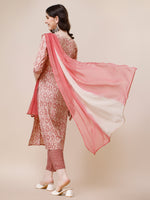 Thumbnail for Printed Kurta With Pant And Dupatta Set, Multicolor - Hiral Fashion - Distacart