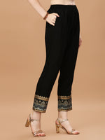 Thumbnail for Nyra Cut Foil Printed & Hand Embroidered Kurta With Pant & Dupatta, Multicolor - Hiral Fashion - Distacart