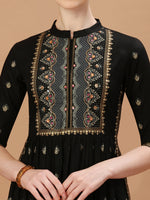 Thumbnail for Nyra Cut Foil Printed & Hand Embroidered Kurta With Pant & Dupatta, Multicolor - Hiral Fashion - Distacart