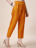 Thumbnail for Embroidered Cotton Kurta With Pant And Dupatta Set, Multicolor - Hiral Fashion - Distacart