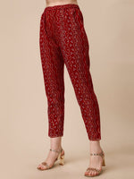 Thumbnail for Bandhni Printed & Embroidered Kurta With Pant And Dupatta Set, Multicolor - Hiral Fashion - Distacart