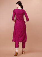 Thumbnail for Pure Muslin Jacquard Kurta With Pant And Dupatta Set Premium, Multicolor - Hiral Fashion - Distacart