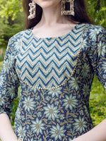 Thumbnail for Floral Printed Kurta With Pant & Dupatta Set, Multicolor - Hiral Fashion - Distacart